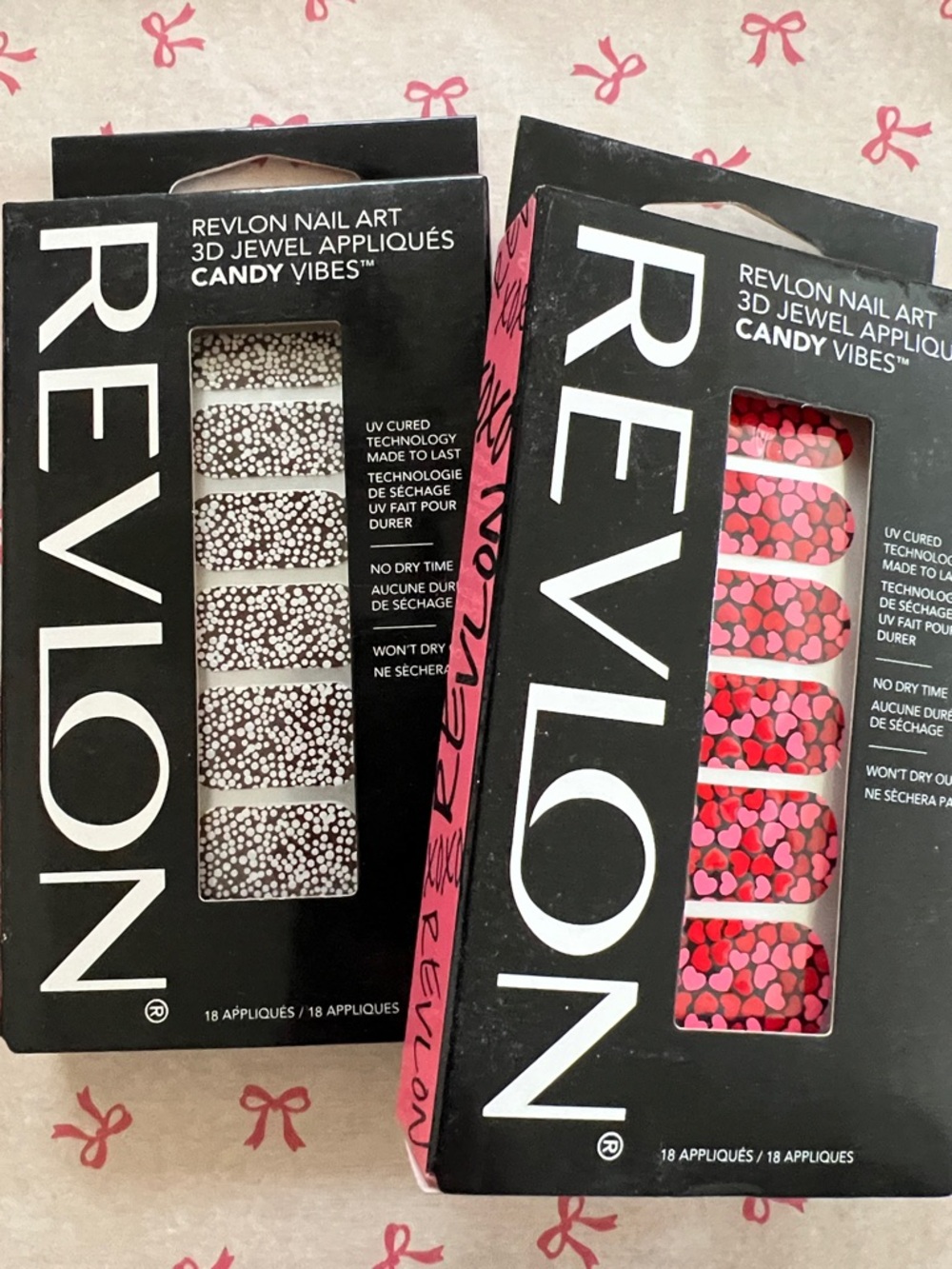 Revlon 3D Jewel Nail Appliqués - Pink & White